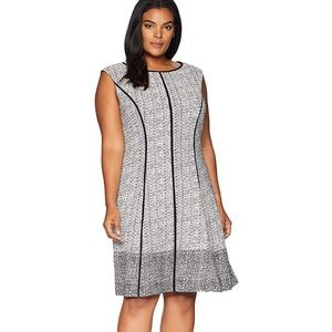 Sandra Darren Knit Fit & Flare Dress